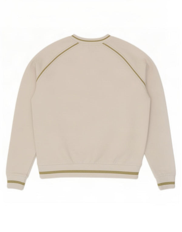 Fila feminino gráfico oversized moletom jumper UK 6 XS algodão branco