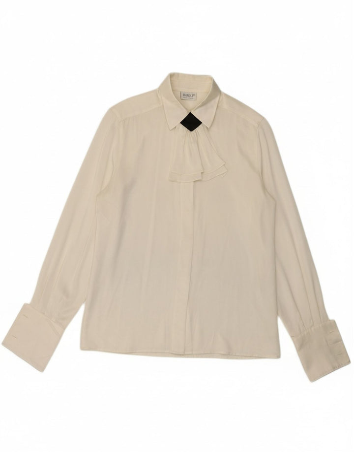 Camisa formal feminina BASLER UK 12 poliéster branco médio