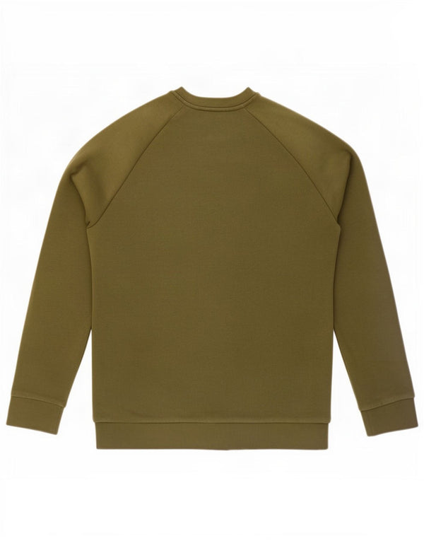 Adidas Mens Moletom Jumper Médio Algodão Cáqui