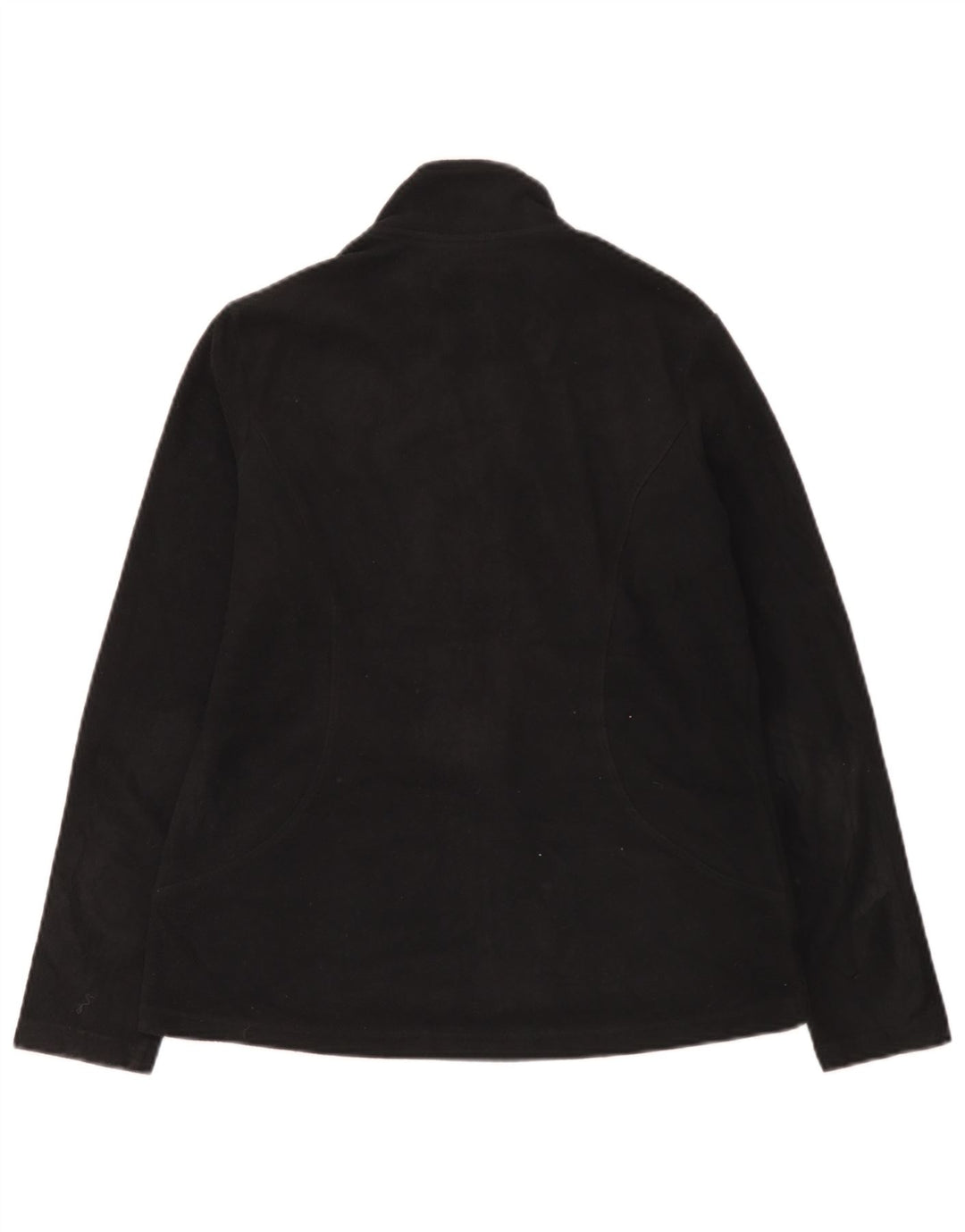 Jaqueta de lã feminina Marks & Spencer Reino Unido 12 poliéster preto médio