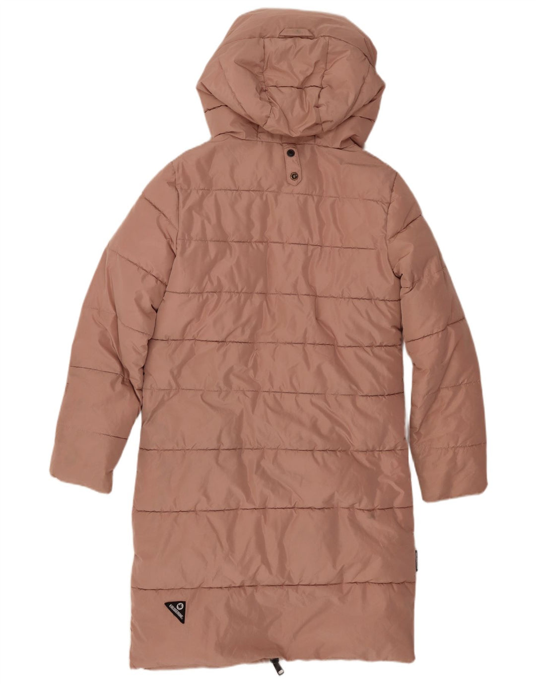 Casaco feminino acolchoado com capuz grande KHUJO UK 6 XS rosa poliéster