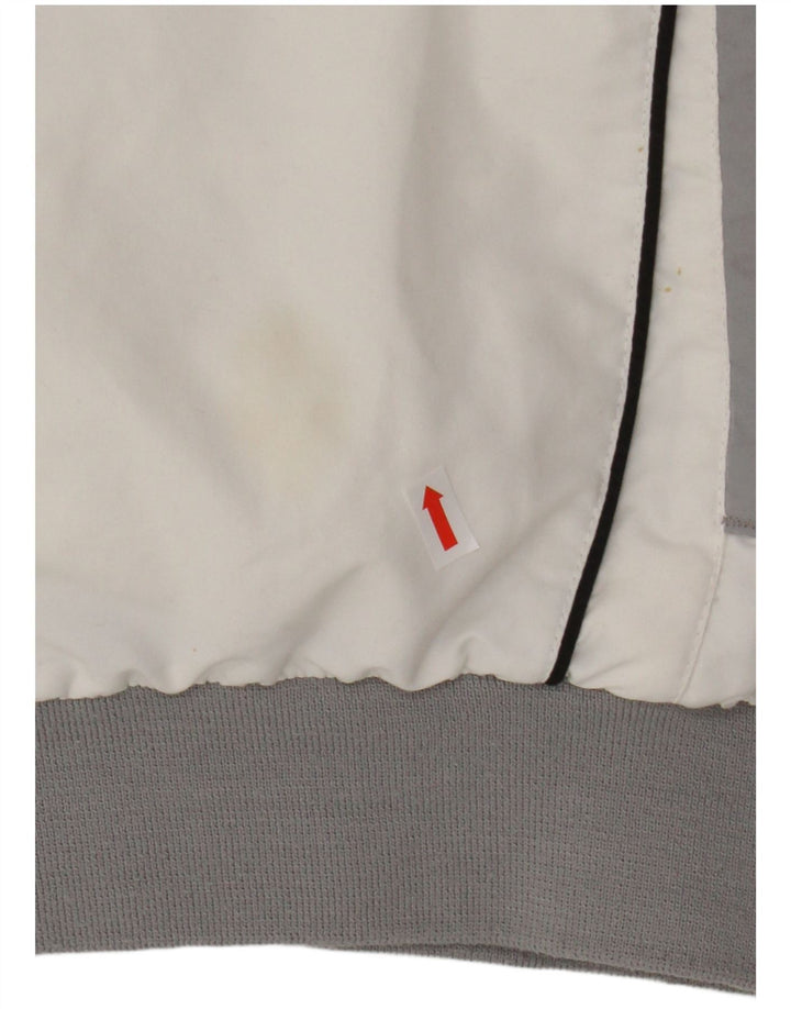 CHAMPION Mens Treino Top Jaqueta Grande Poliéster Colorblock Branco