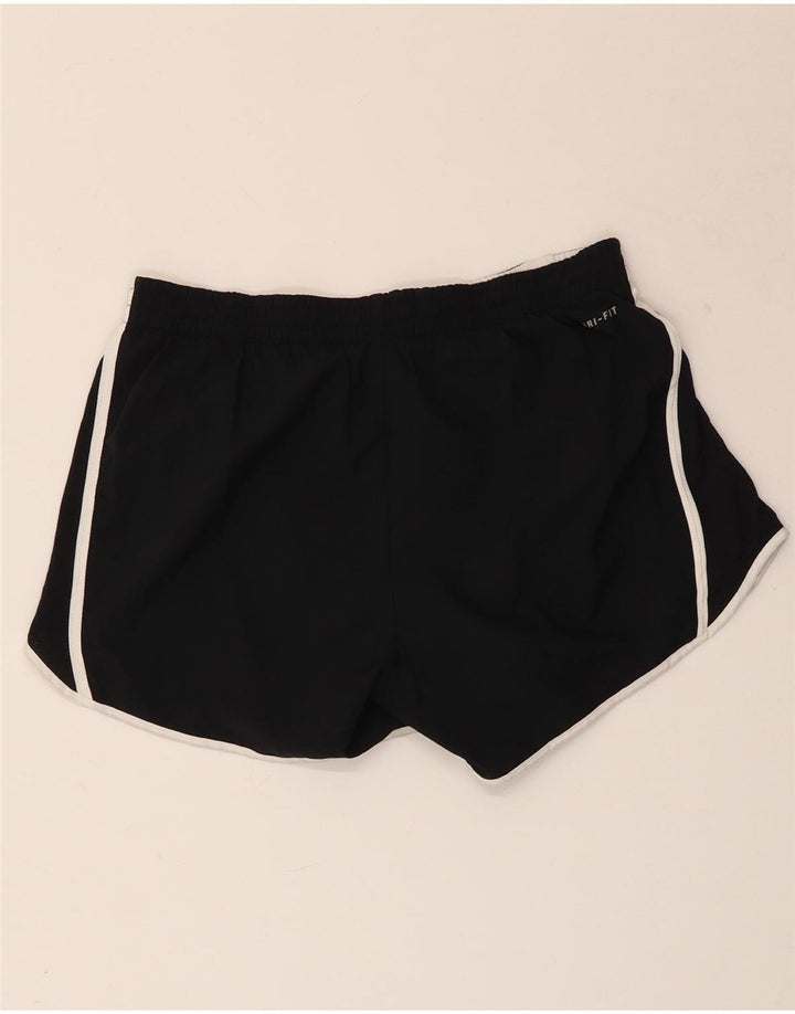 Shorts esportivos femininos NIKE Dri Fit UK 12/14 médio preto poliéster