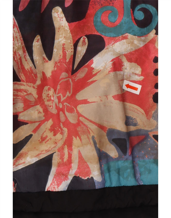 Jaqueta corta-vento masculina MAIER oversized pulôver Reino Unido 6 XS preto floral