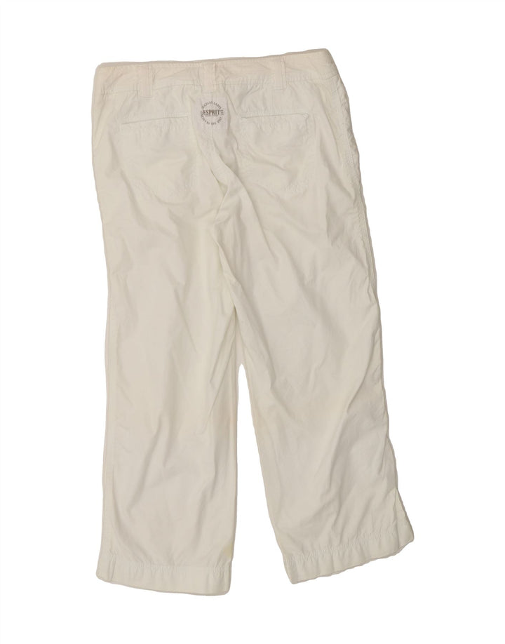 ESPRIT Womens Straight Capri Trousers W28 L23 White Cotton Vintage Esprit and Second-Hand Esprit from Messina Hembry 