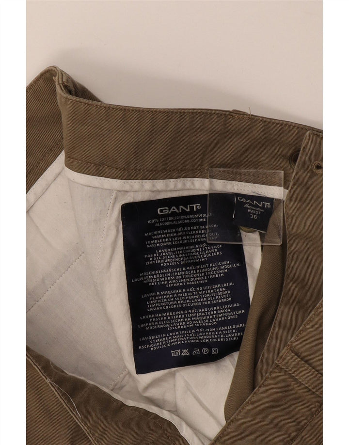Gant Mens Bermuda Chino Shorts W36 Grande Algodão Bege