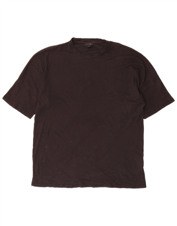 Cos Camiseta Masculina Top Médio Algodão Preto