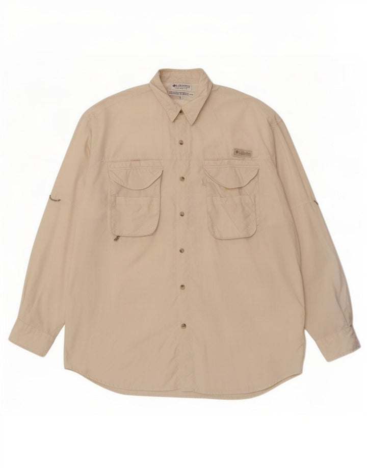 Camisa Columbia Masculina XL Poliéster Branco