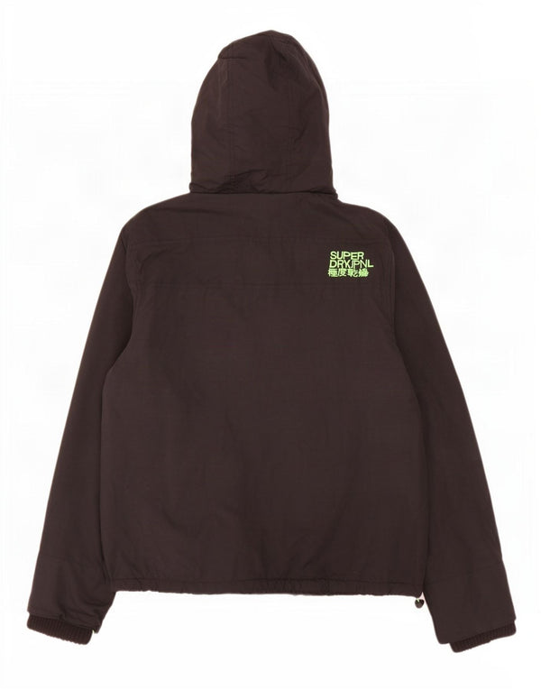 Jaqueta corta-vento feminina Superdry The Windcheater Graphic UK 18 XL preta