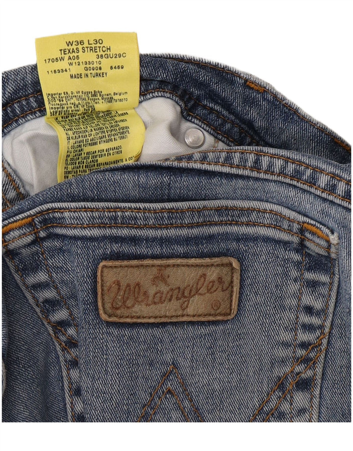 Bermuda masculina WRANGLER Texas Stretch Denim W36 grande algodão azul
