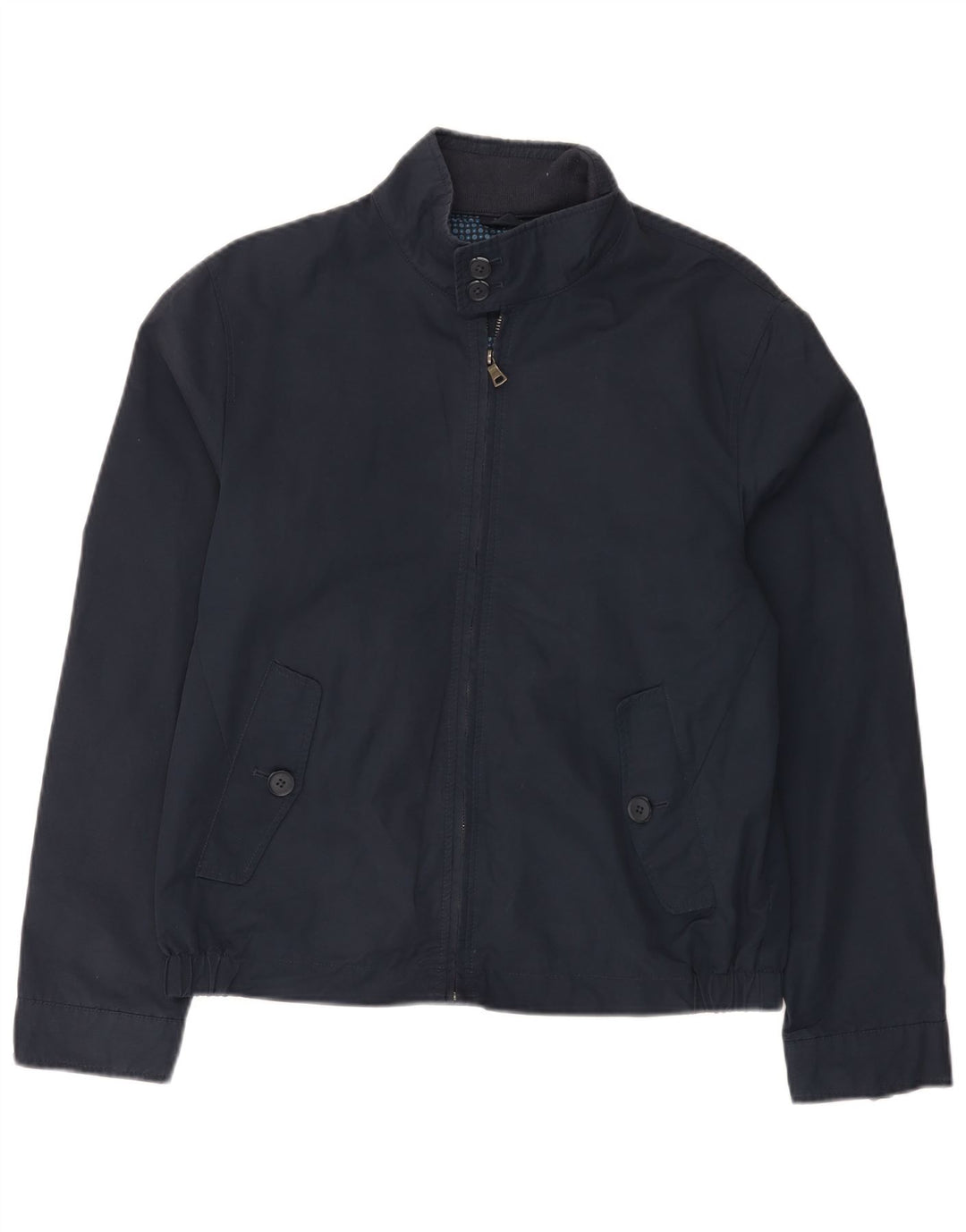 Jaqueta bomber masculina MARKS & SPENCER UK 36 pequena algodão azul marinho