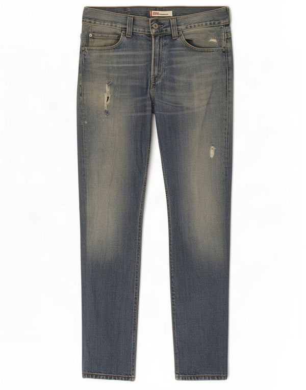 Calça jeans masculina Levi's 506 Standard Fit Straight W32 L32 Azul Algodão