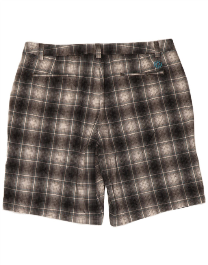 Shorts Chino masculino Puma W40 XL cinza xadrez poliéster