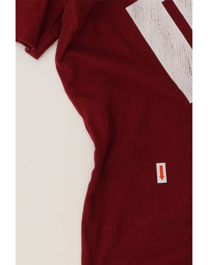 PUMA Mens Graphic T-Shirt Top 2XL Burgundy Cotton Vintage Puma and Second-Hand Puma from Messina Hembry 