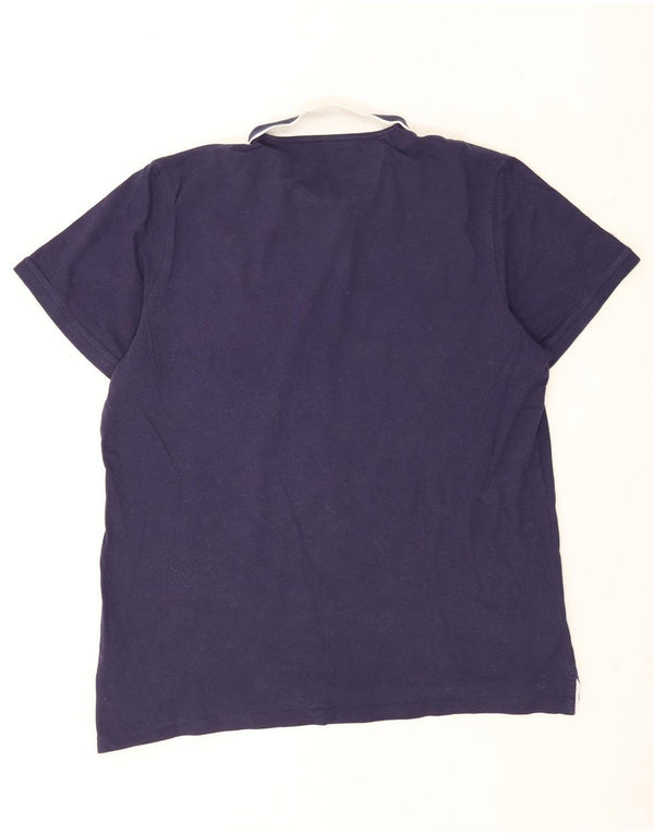 Camisa polo masculina Puma 2XL listrada azul marinho