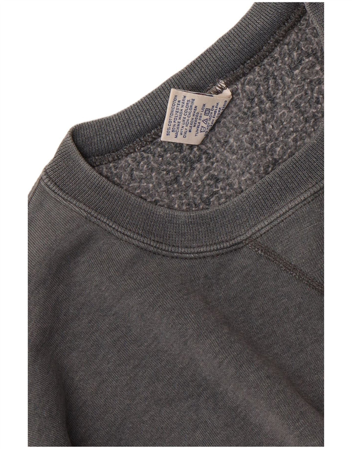 Russell Athletic Mens moletom jumper médio algodão cinza