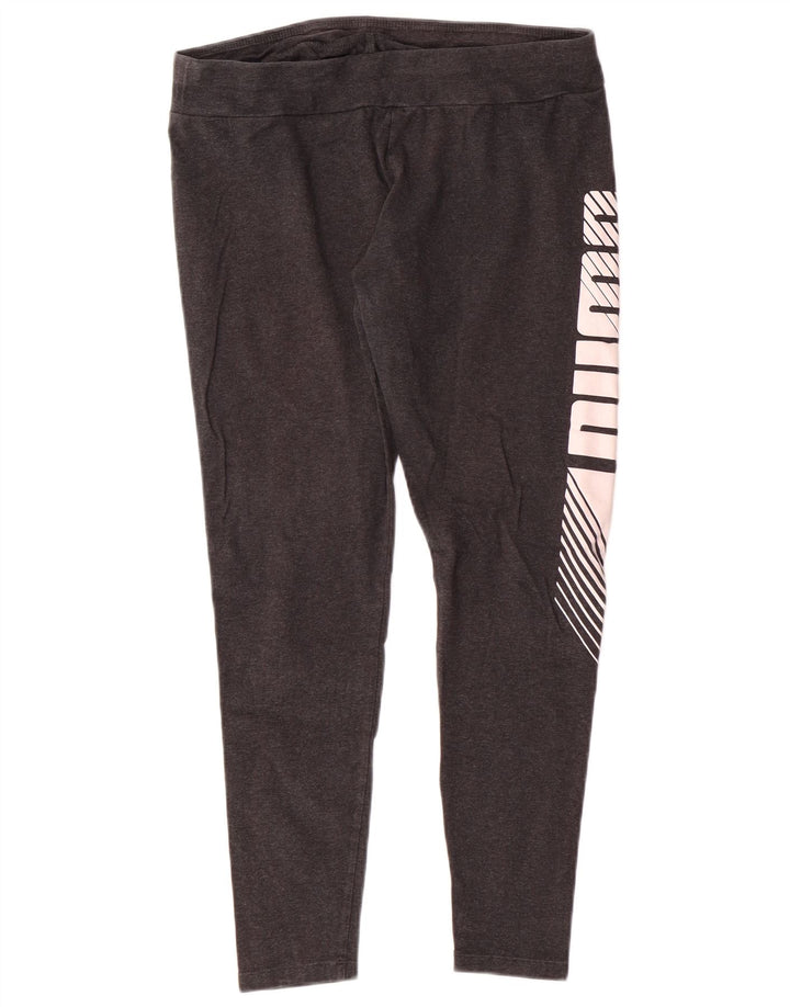 Leggings PUMA Feminino UK 14 Grande Cinza