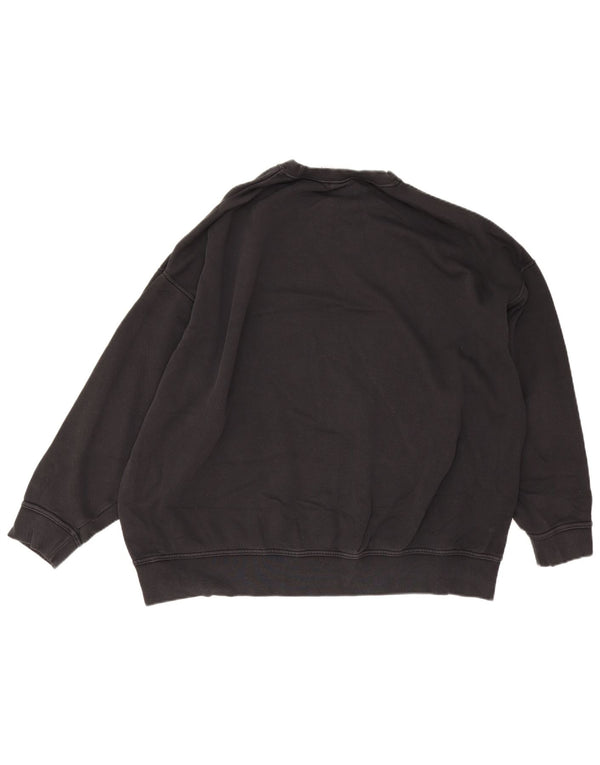 Nike masculino solto ajuste moletom jumper pequeno algodão preto