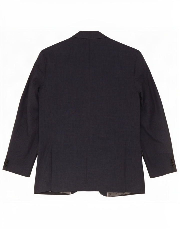 Jaqueta Blazer Masculina Hugo Boss com 2 Botões Reino Unido 52 XL Lã Azul Marinho