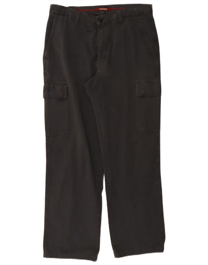 Calça Carrera Masculina Straight Cargo W38 L31 Algodão Cinza