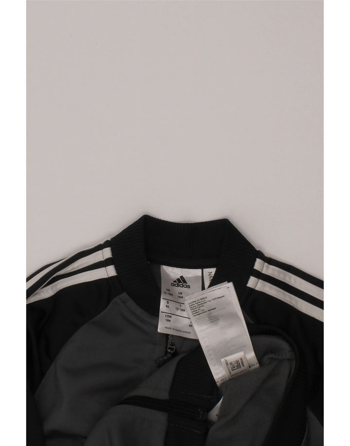 ADIDAS Casaco de treino para bebé menino 12-18 meses cinzento colorblock