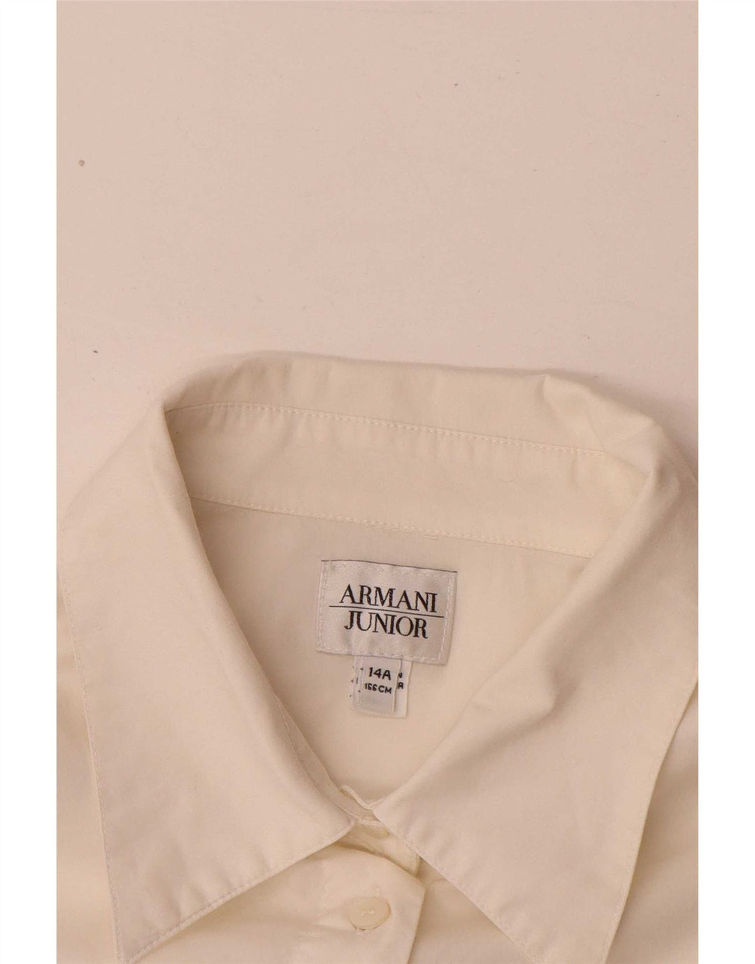 Camisa Armani Junior Girls 13-14 anos algodão branco