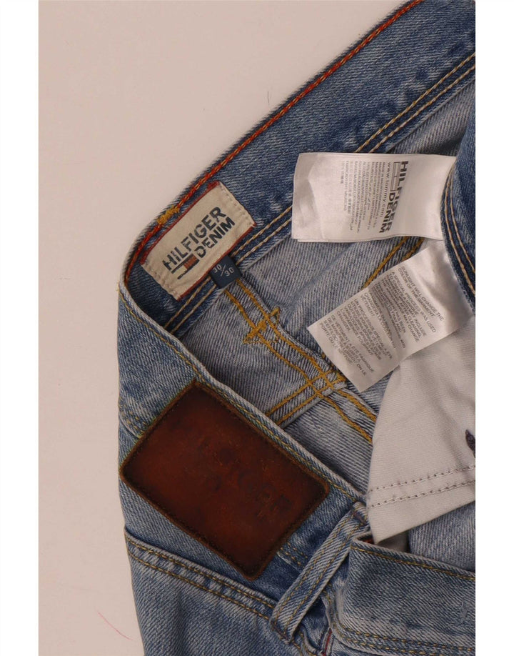 Tommy Hilfiger Masculino Slim Jeans W30 L30 Azul Algodão