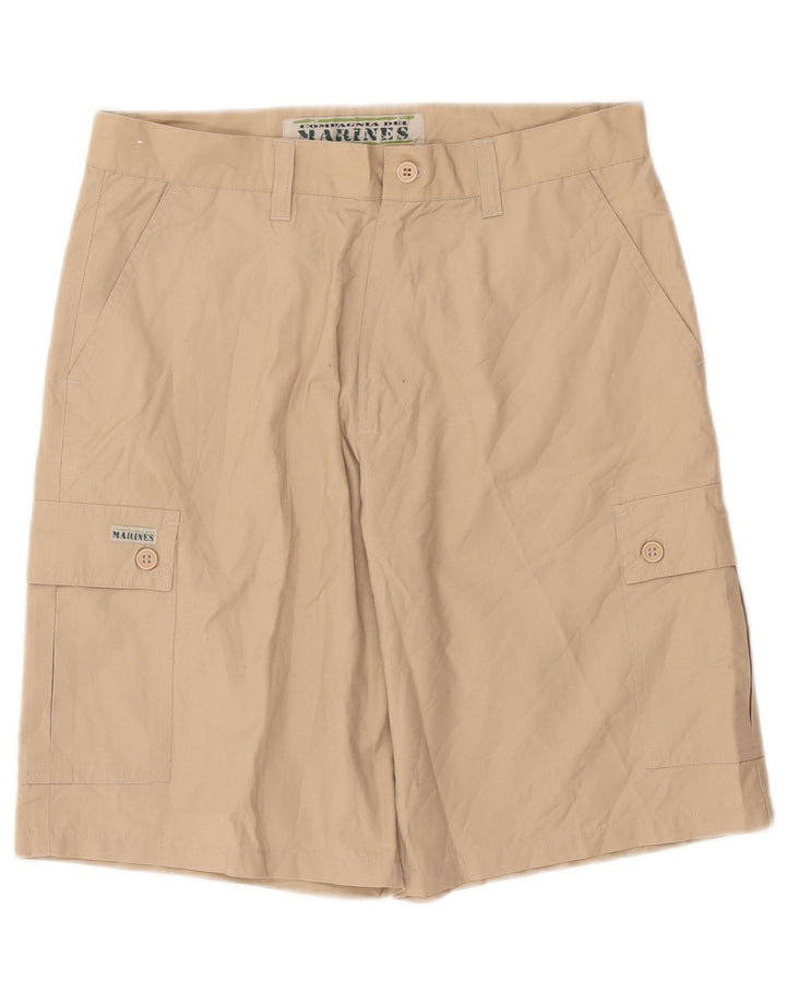 Shorts cargo masculino vintage IT 48 médio W32 bege