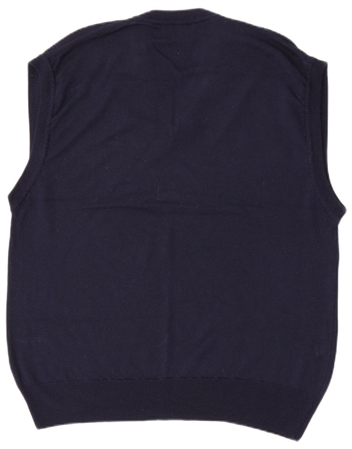 North Pole Mens Colete Regata XL Lã Azul Marinho