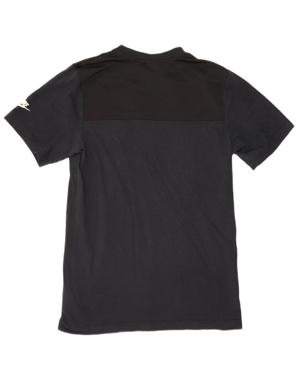 Camiseta Nike masculina gráfica top pequeno algodão preto