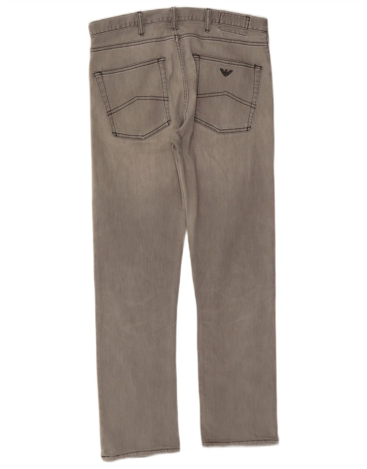 Jeans retos femininos Armani W33 L28 cinza