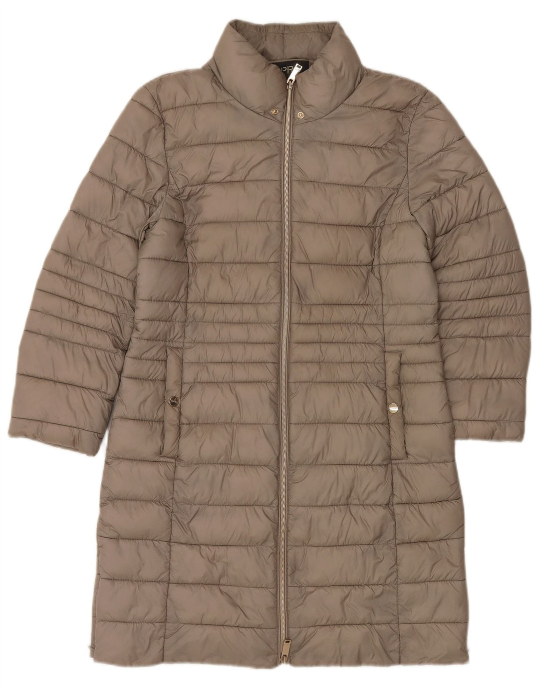 Casaco acolchoado feminino ESPRIT UK 10 pequeno poliamida bege