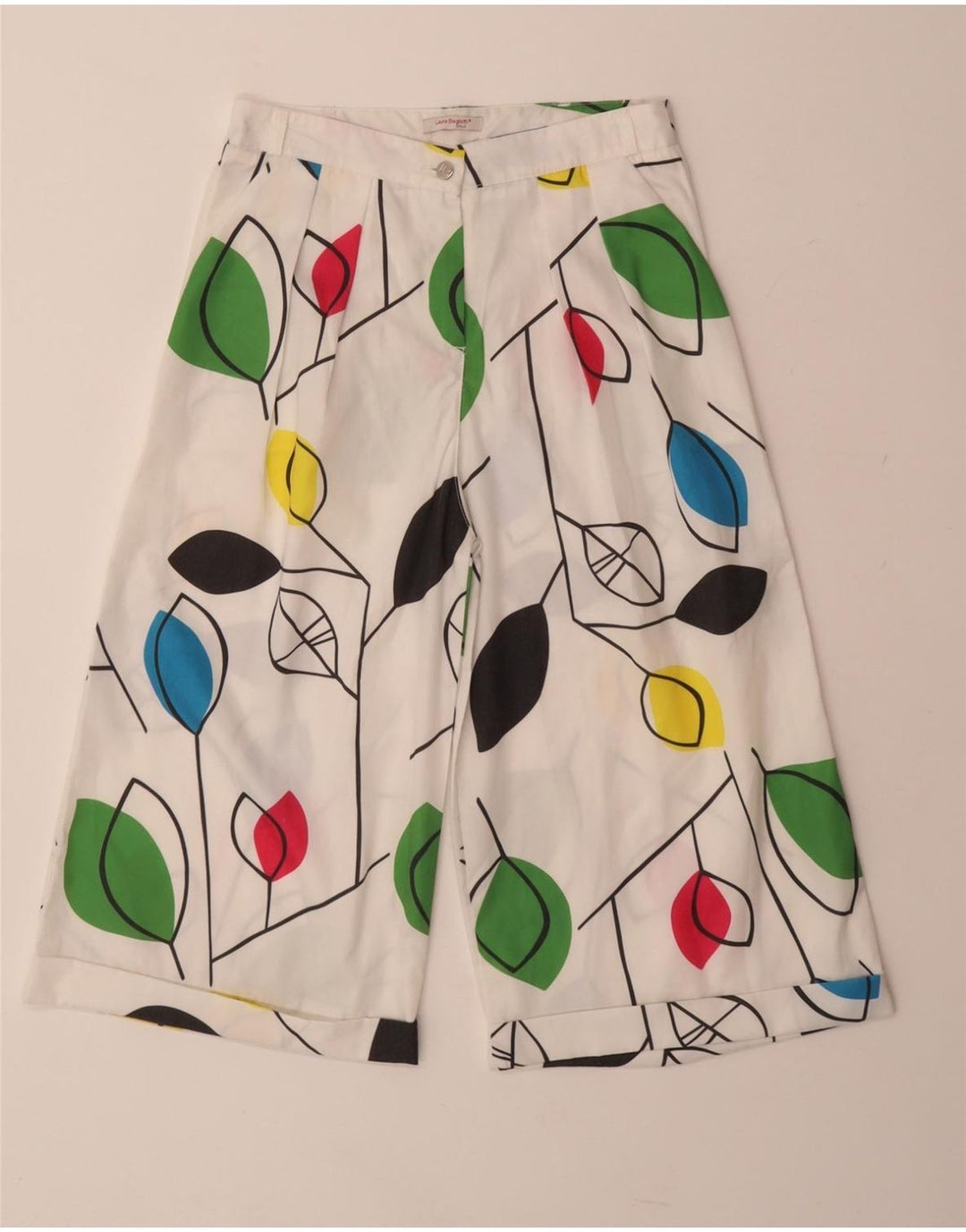 LAURA BIAGIOTTI Meninas Shorts Casual 13-14 Anos W25 Branco Floral