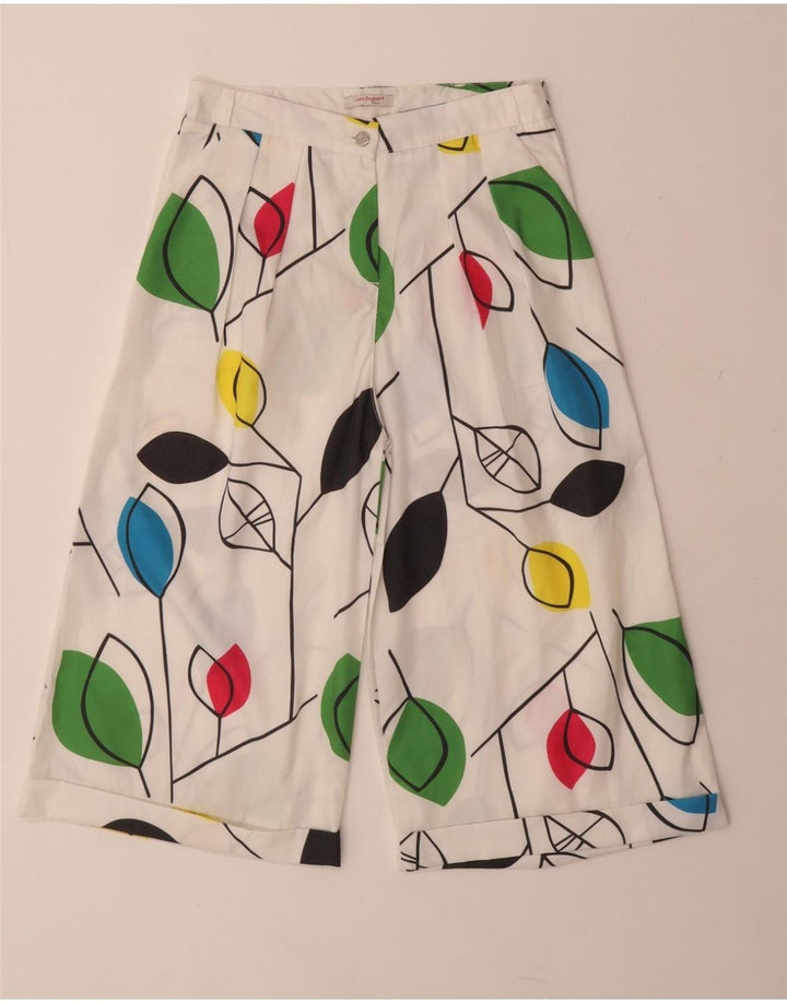 LAURA BIAGIOTTI Meninas Shorts Casual 13-14 Anos W25 Branco Floral