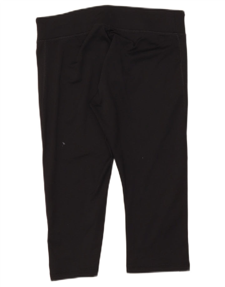 Leggings Capri Mulheres Asics UK 12 Poliéster Preto Médio