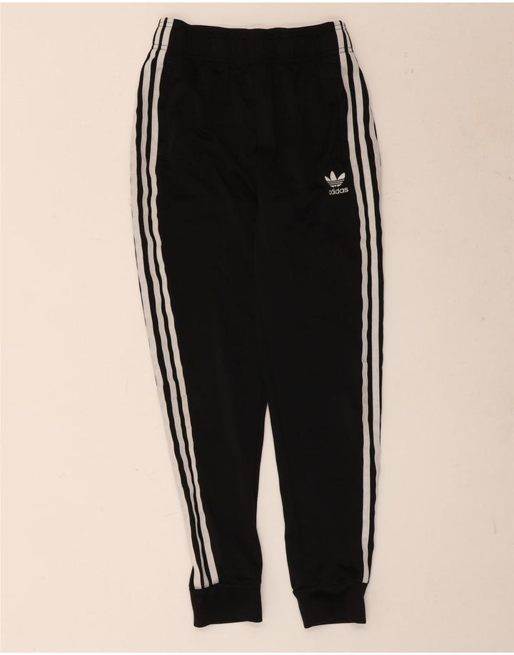 Adidas meninos calças de treino joggers 12-13 anos preto poliéster