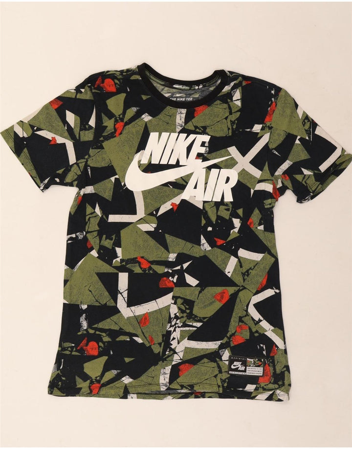 Camiseta Nike masculina Athletic Cut Graphic Top Médio Multicolorido Geométrico
