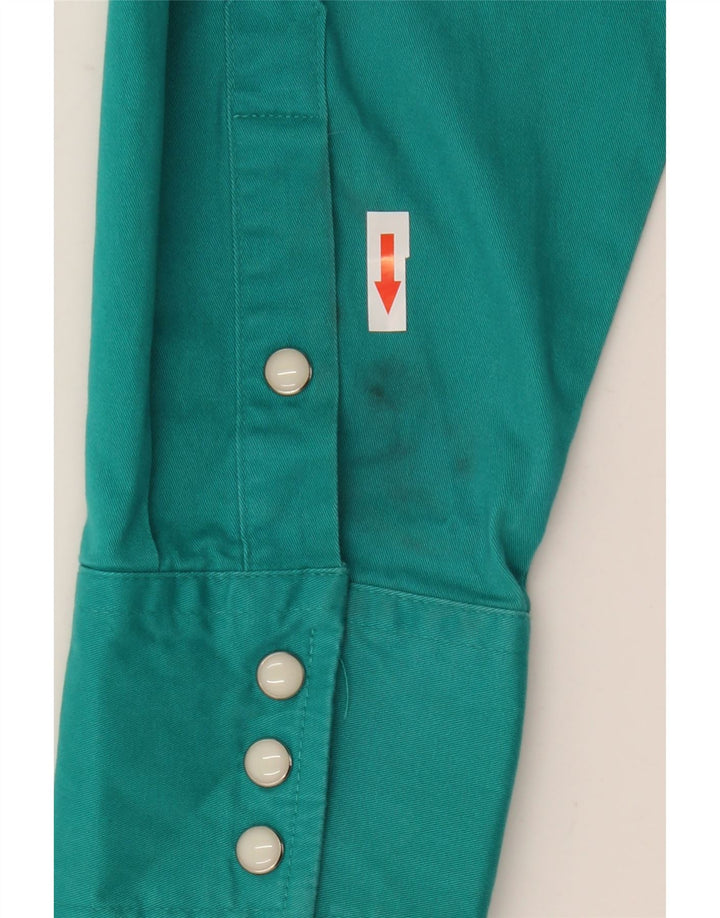 Camisa masculina Wrangler XL algodão turquesa