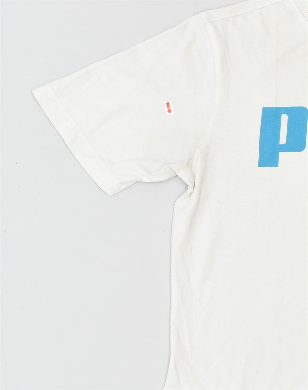 PUMA Boys Graphic T-Shirt Top 13-14 Years White Cotton | Vintage Puma | Thrift | Second-Hand Puma | Used Clothing | Messina Hembry 