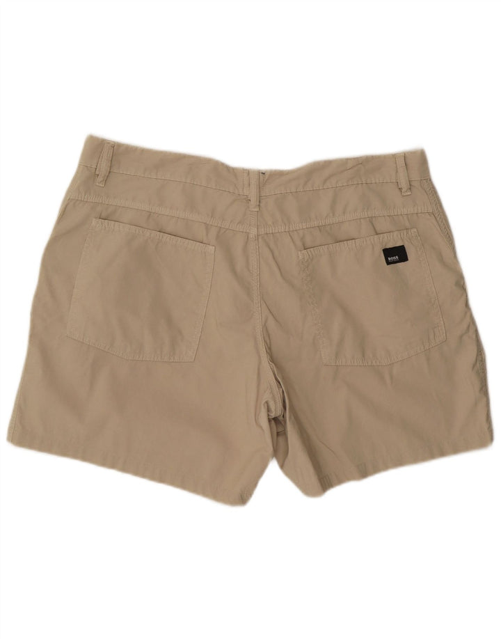 Shorts chino feminino HUGO BOSS W40 XL algodão bege