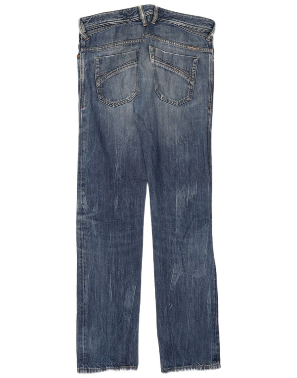 Diesel Masculino Iakop Distressed Slim Tapered Jeans W29 L32 Azul Algodão