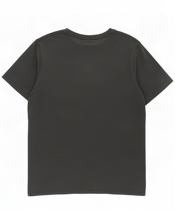 Camiseta gráfica masculina animal top grande algodão preto
