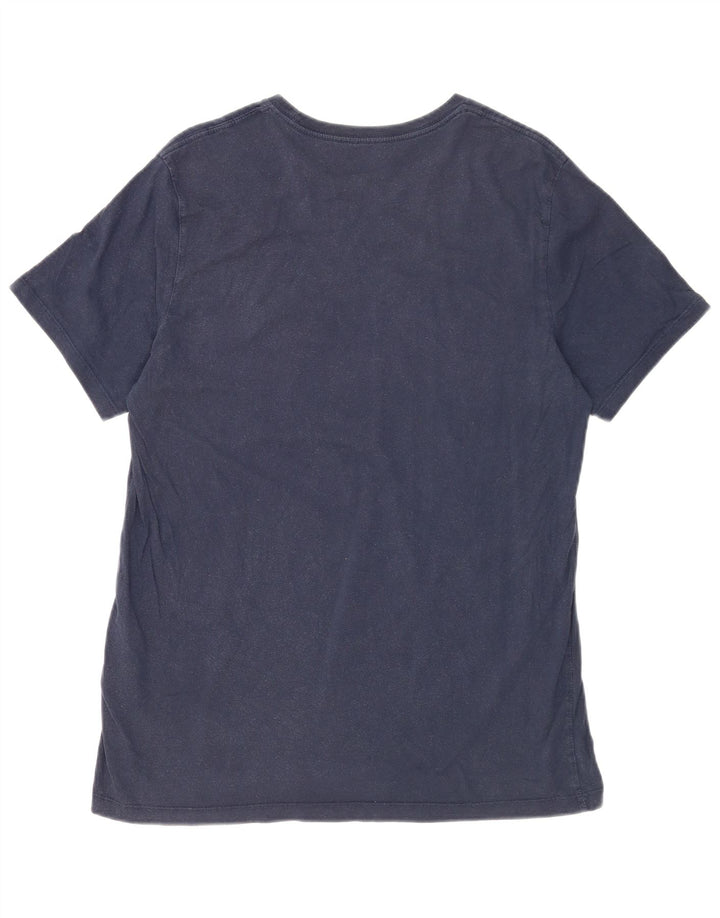 LEVI'S Mens Slim T-Shirt Top XL Algodão Azul Marinho