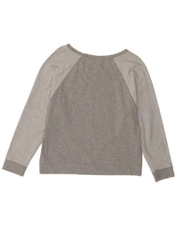 Moletom feminino Fila Jumper UK 12 bloco cinza médio