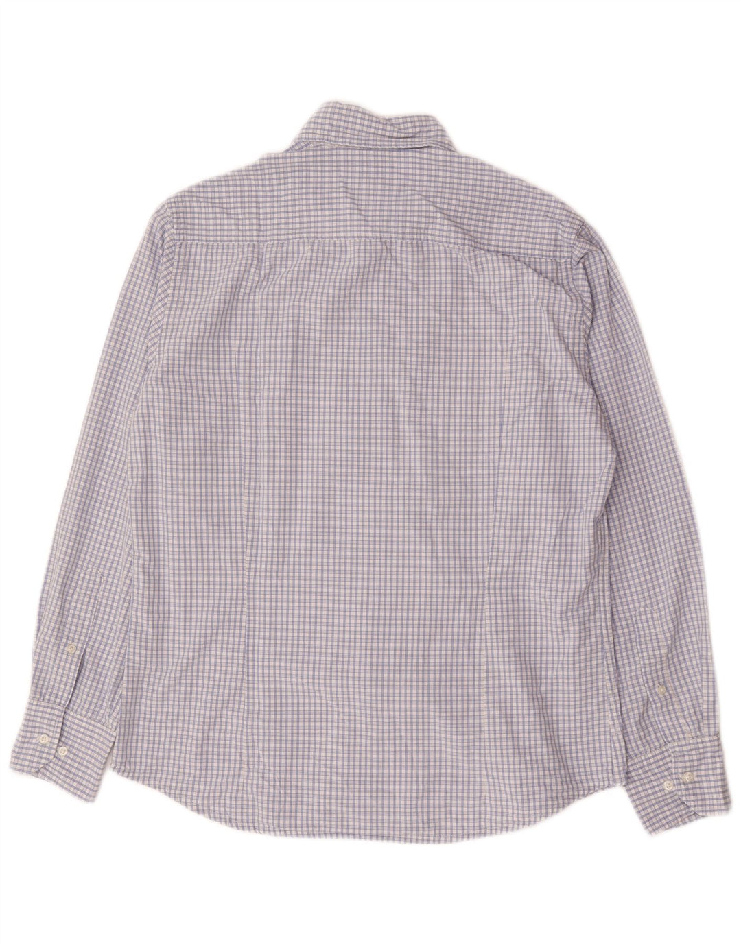 Camisa masculina KAPPA grande algodão guingão azul