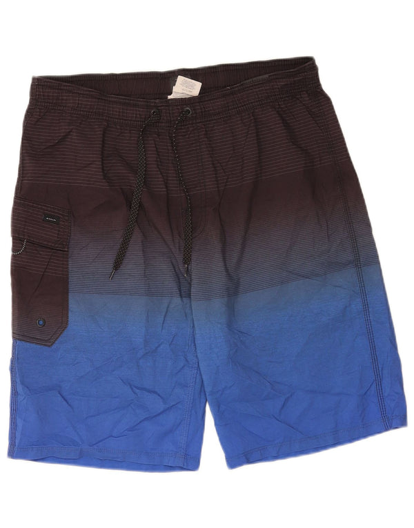 Shorts de natação masculino Rip Curl Cargo poliéster azul médio Colourblock