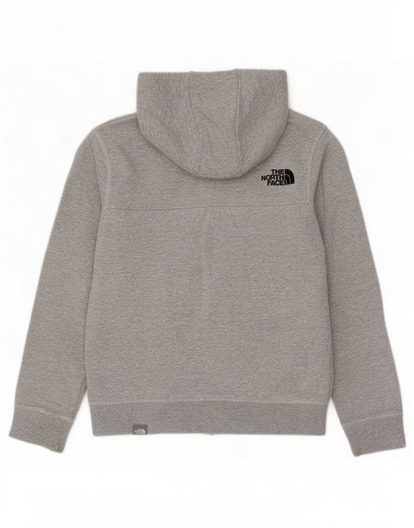 Suéter The North Face para meninas com capuz e zíper 10-11 anos cinza médio manchado