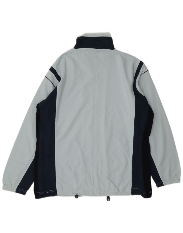 Jaqueta ASICS masculina de agasalho médio azul colorblock