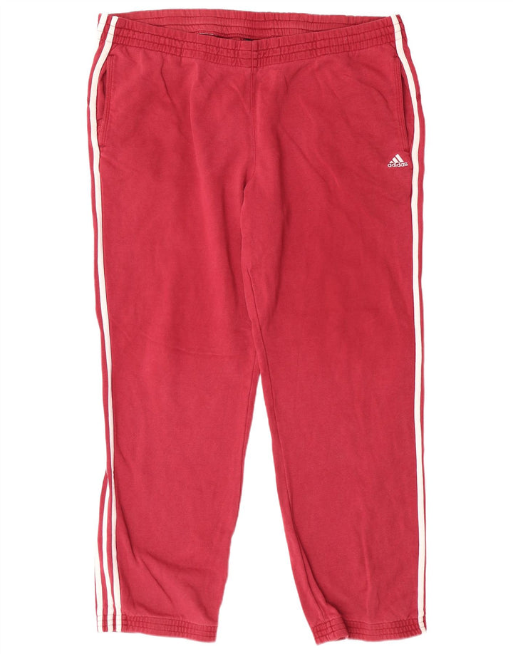 Calças de treino masculinas ADIDAS 2XL algodão borgonha