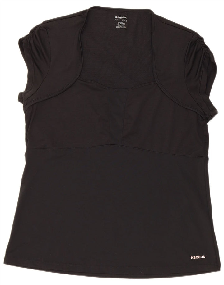 Camiseta feminina Reebok Top UK 18 XL preto poliéster